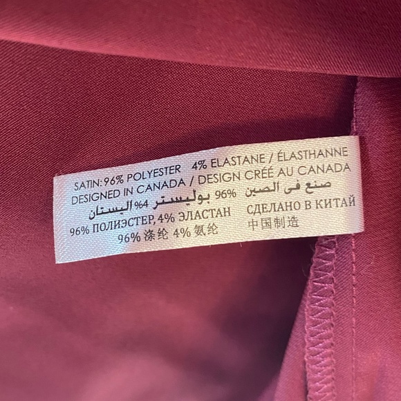 La Vie en Rose LUXURY EDITION Satin T-Shirt - Red Wine - Picture 11 of 11